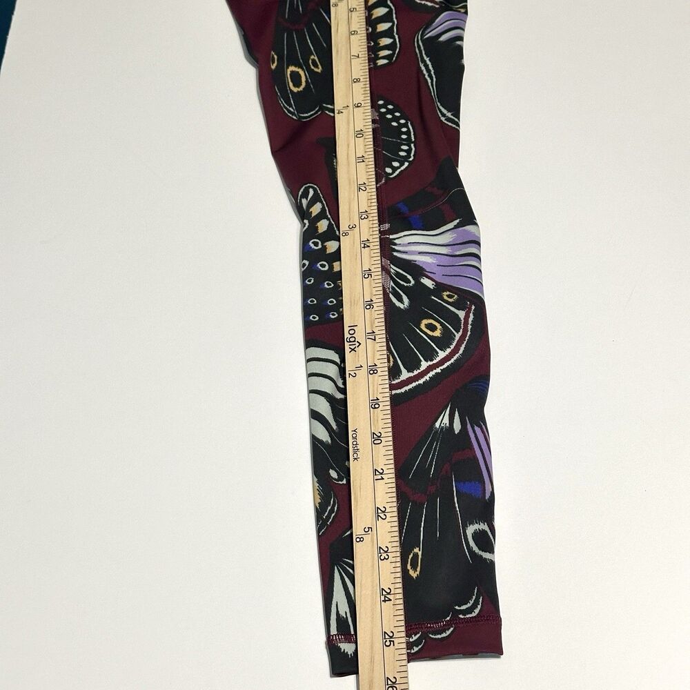 Adidas Farm Rio Butterfly Leggings Women Size XS Tight Fit Black Amazon Red - Picture 5 of 11